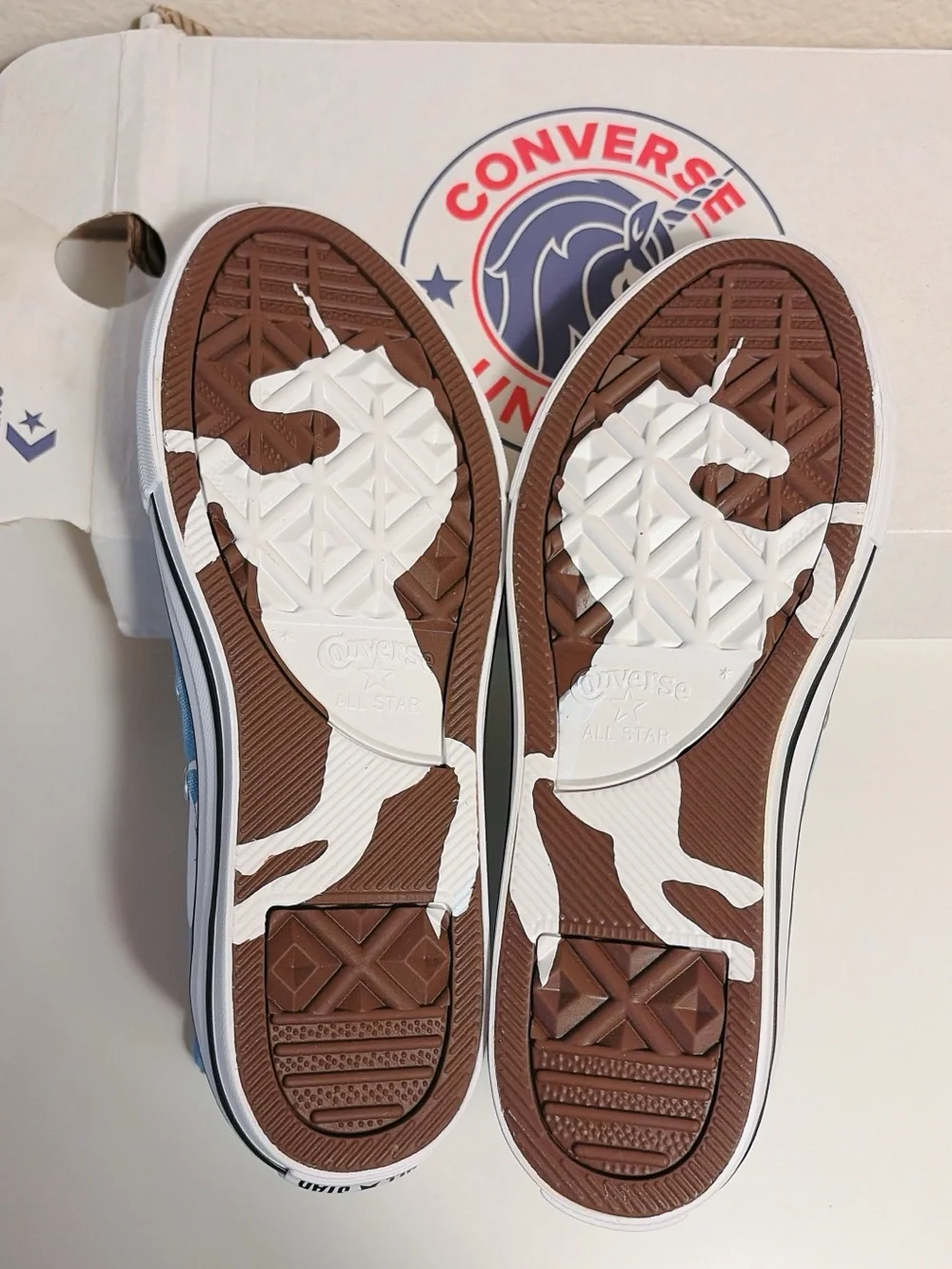 NEW Converse Unicorns Chuck Taylor All Star Hi Kids Blue High Top Shoes 665472C